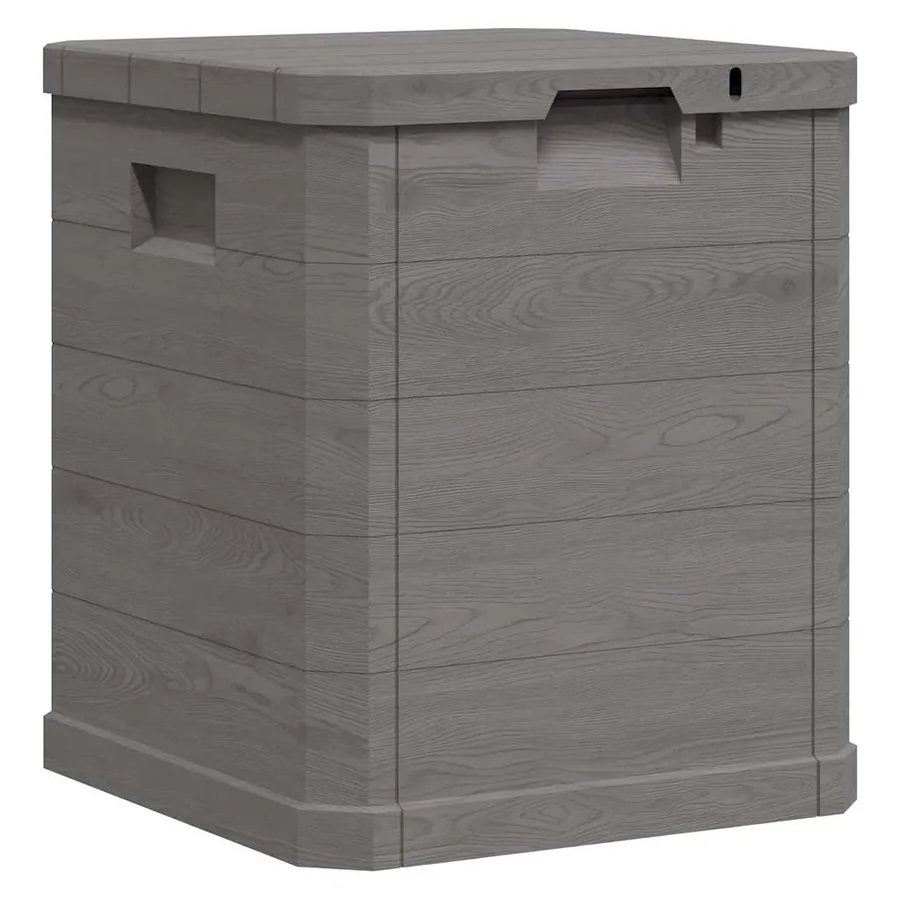 Boîte de rangement de jardin 90 L Marron - 3