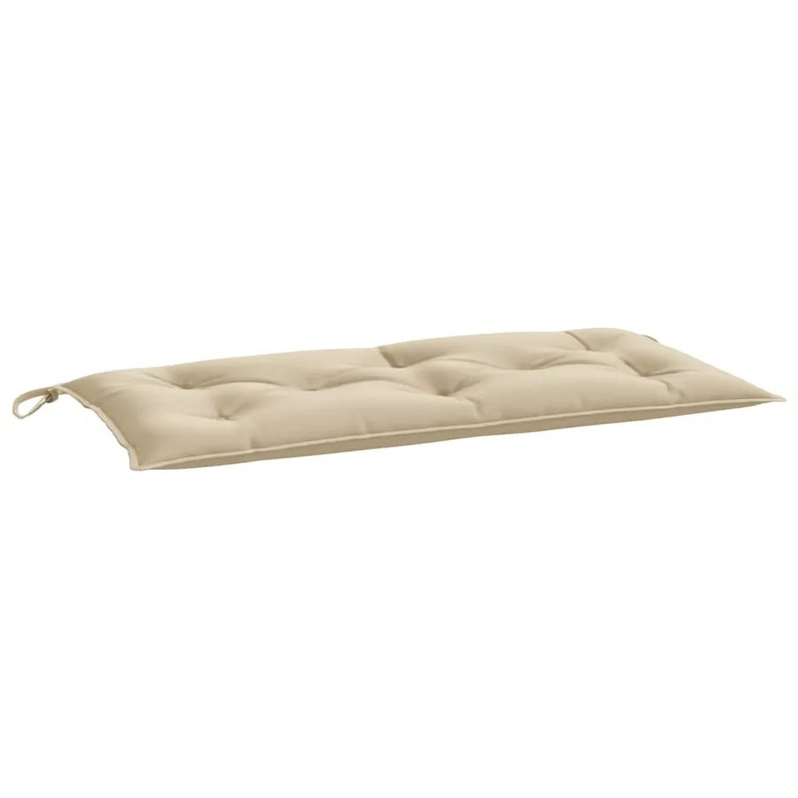 Coussins de banc jardin lot de 2 beige 100x50x7 cm tissu Oxford - 4