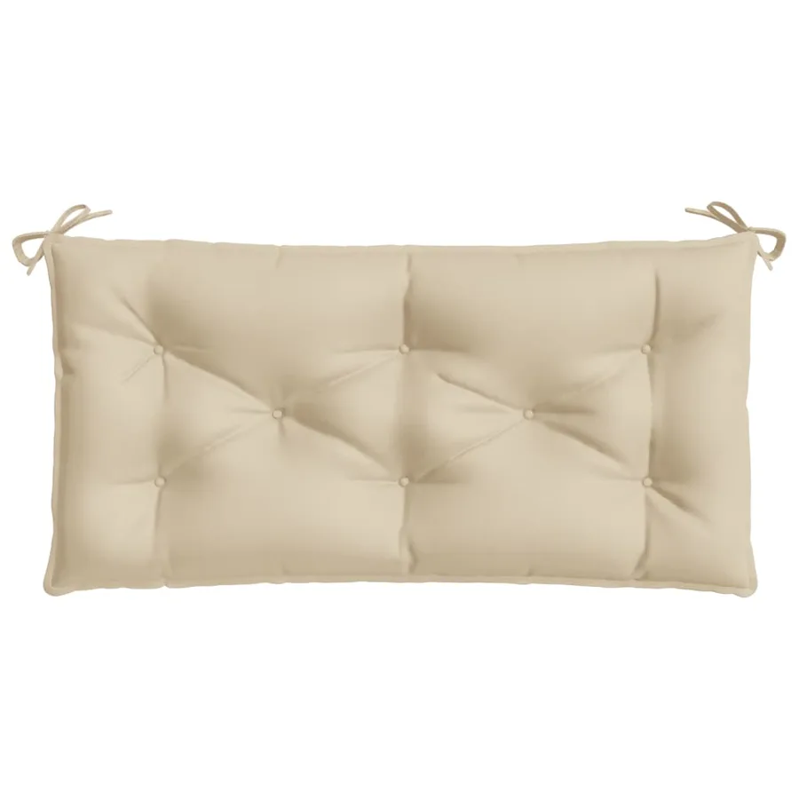 Coussins de banc jardin lot de 2 beige 100x50x7 cm tissu Oxford - 5