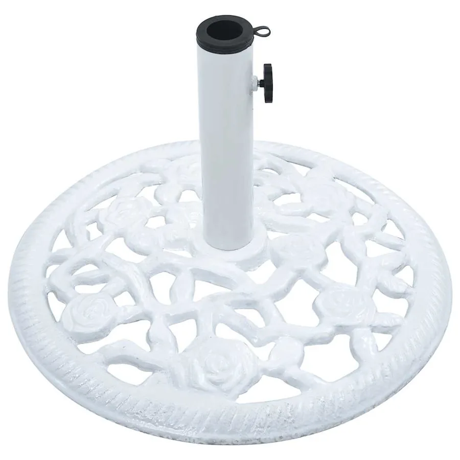 Socle de parasol Blanc 12 kg 48 cm Fonte - 5
