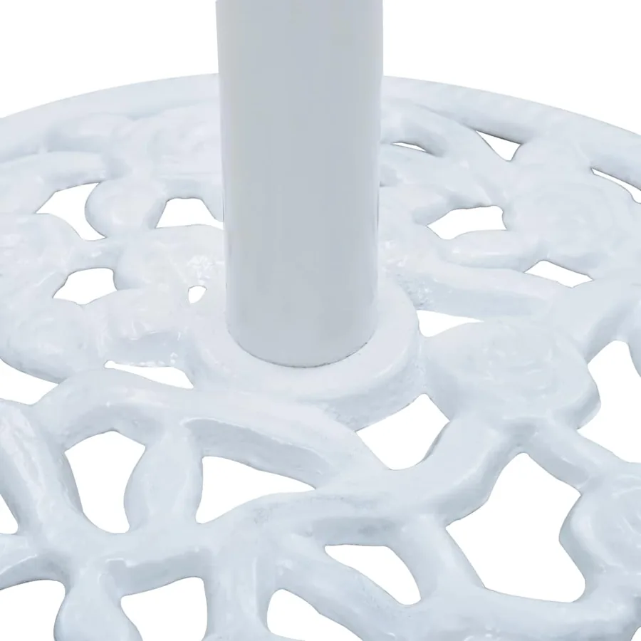 Socle de parasol Blanc 12 kg 48 cm Fonte - 6
