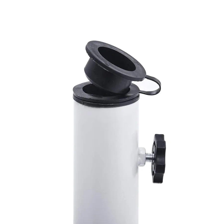 Socle de parasol Blanc 12 kg 48 cm Fonte - 8