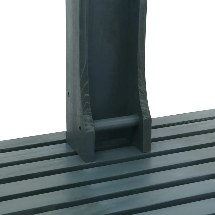 Douche de jardin Anthracite Bois - 4