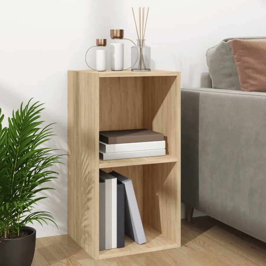 Boîte de rangement de vinyles Chêne sonoma 71x34x36 cm - 3