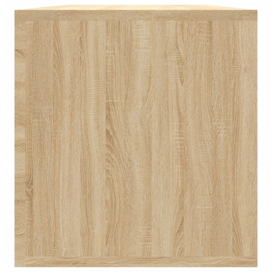 Boîte de rangement de vinyles Chêne sonoma 71x34x36 cm - 7