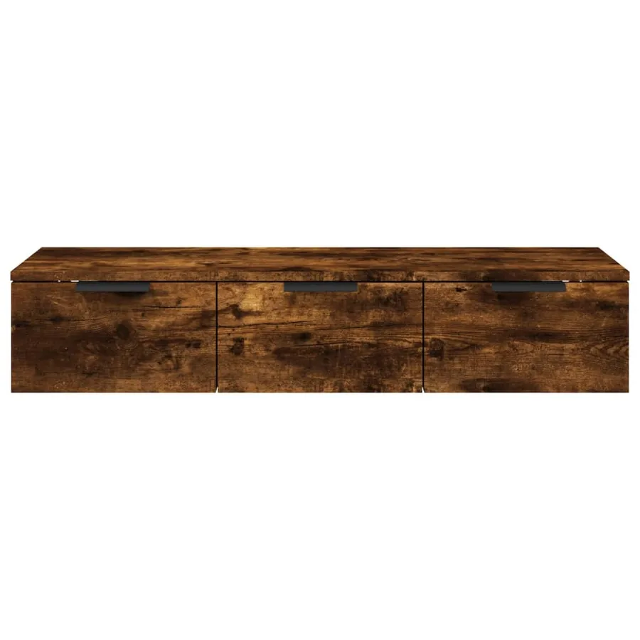 Armoire murale Chêne fumé 102x30x20 cm Bois d'ingénierie - 5