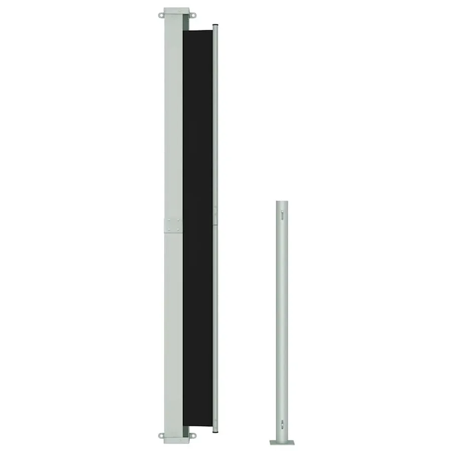 Auvent latéral rétractable de patio 180x300 cm Noir - 3
