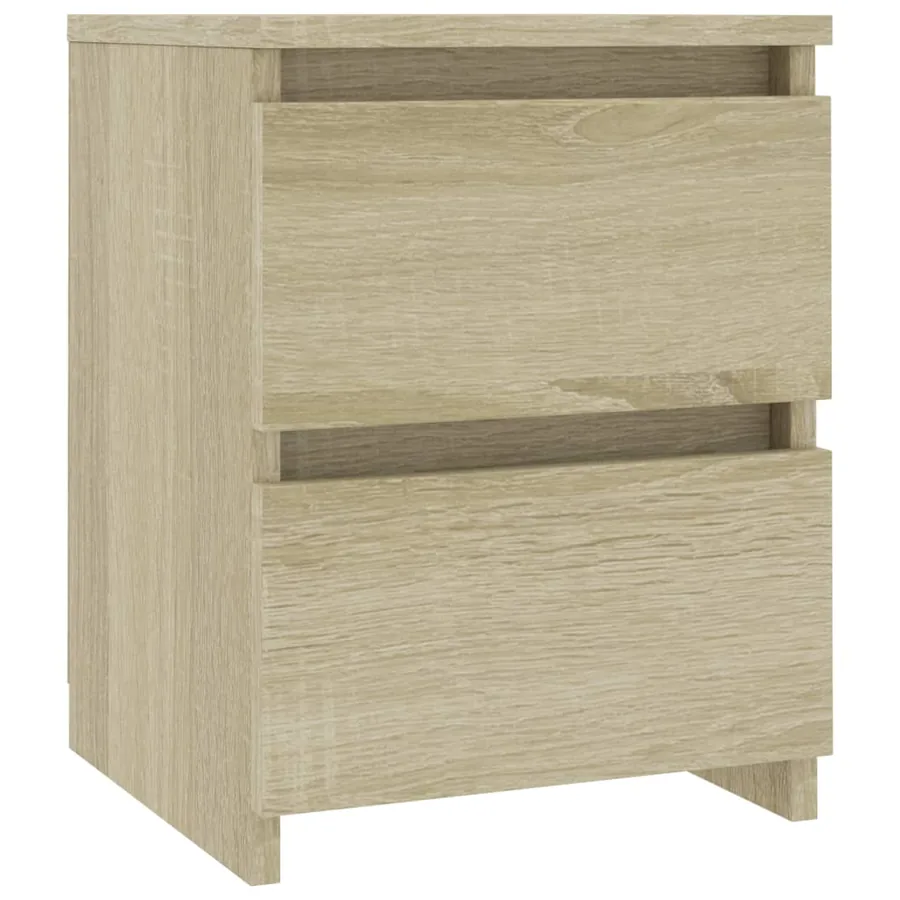 Tables de chevet 2 pcs Chêne sonoma 30x30x40 cm Bois ingénierie - 3