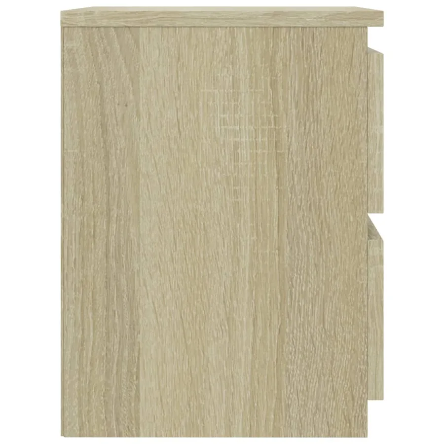 Tables de chevet 2 pcs Chêne sonoma 30x30x40 cm Bois ingénierie - 5