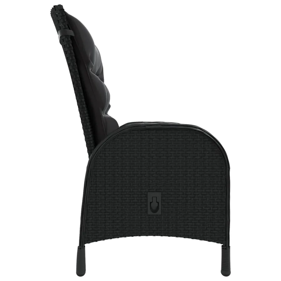 Ensemble de bistro de jardin 3 pcs Résine tressée Noir - 4