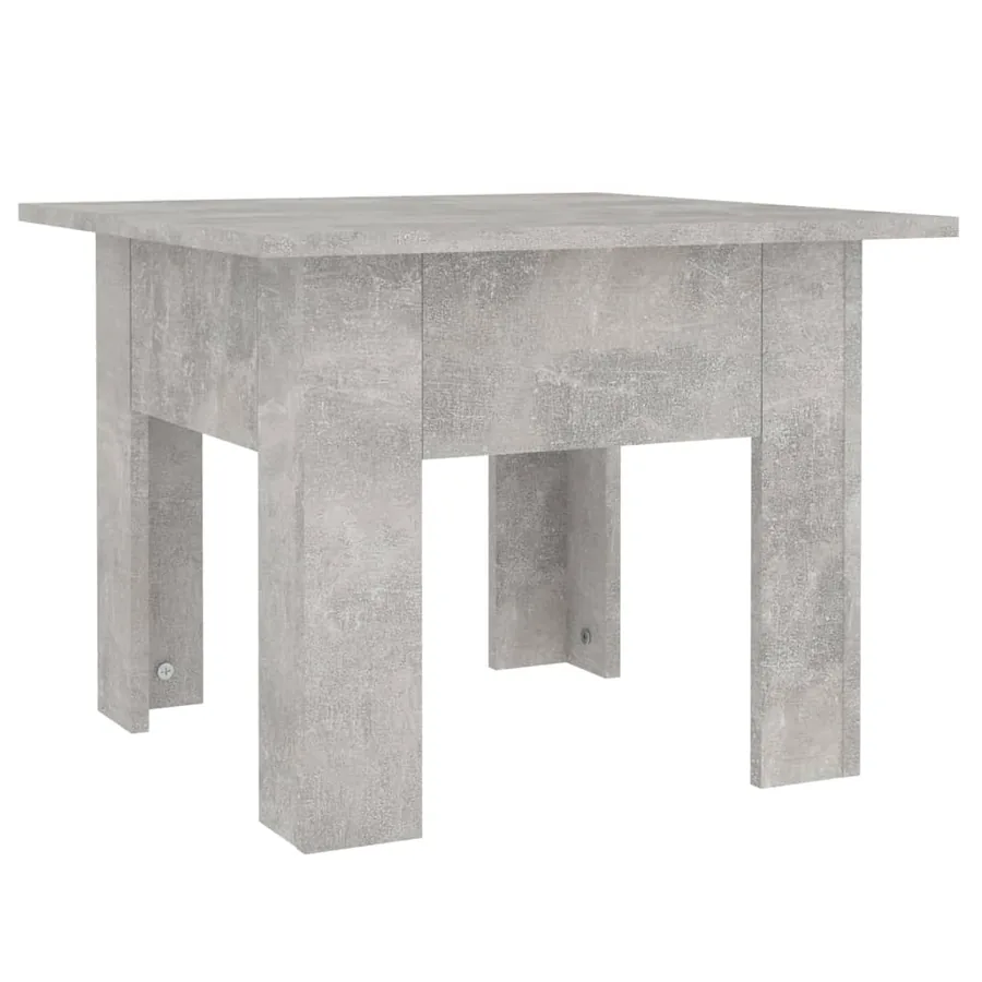 Table basse gris béton 55x55x42 cm bois d'ingénierie - 2