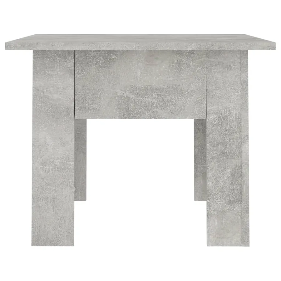 Table basse gris béton 55x55x42 cm bois d'ingénierie - 5