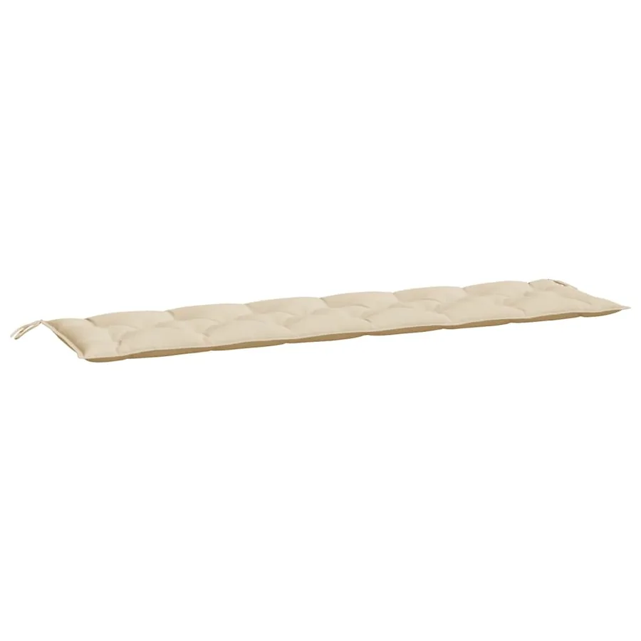 Coussins de banc jardin lot de 2 beige 200x50x7 cm tissu Oxford - 4