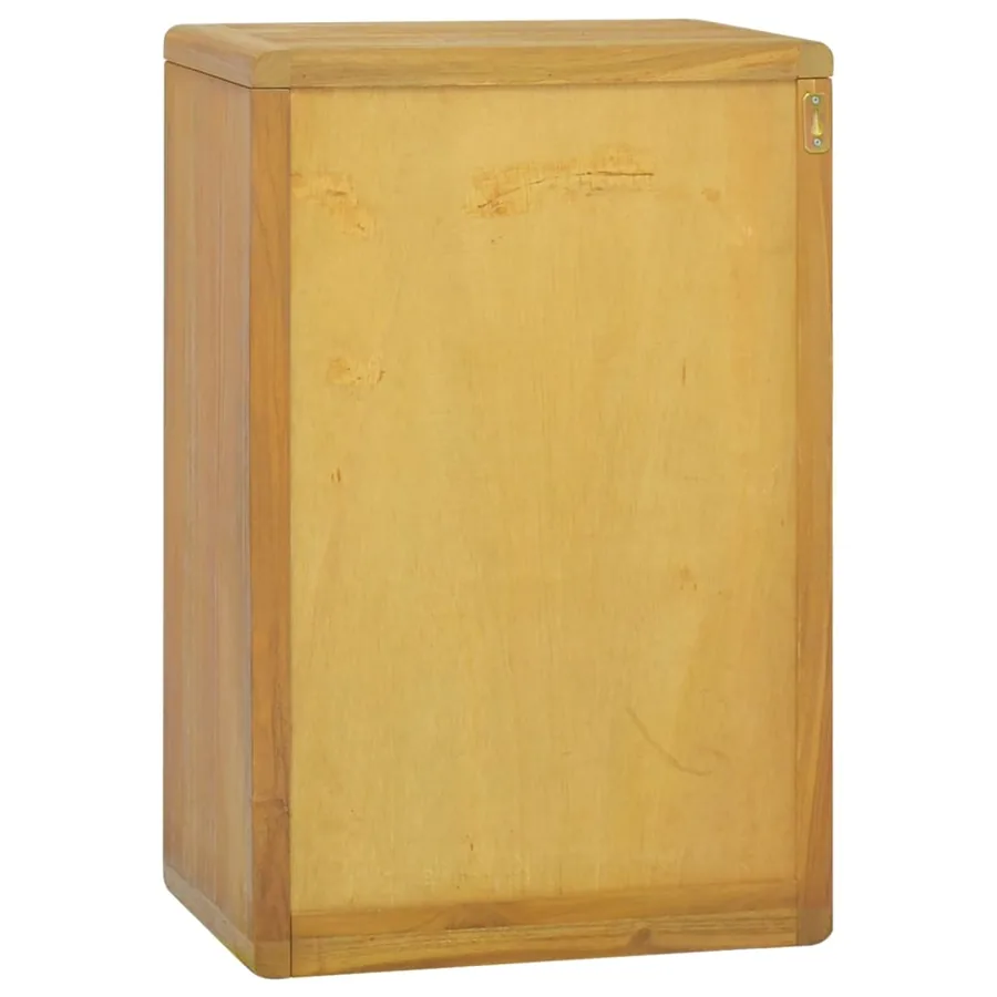 Armoire murale de salle de bain 45x30x70 cm Teck solide - 5