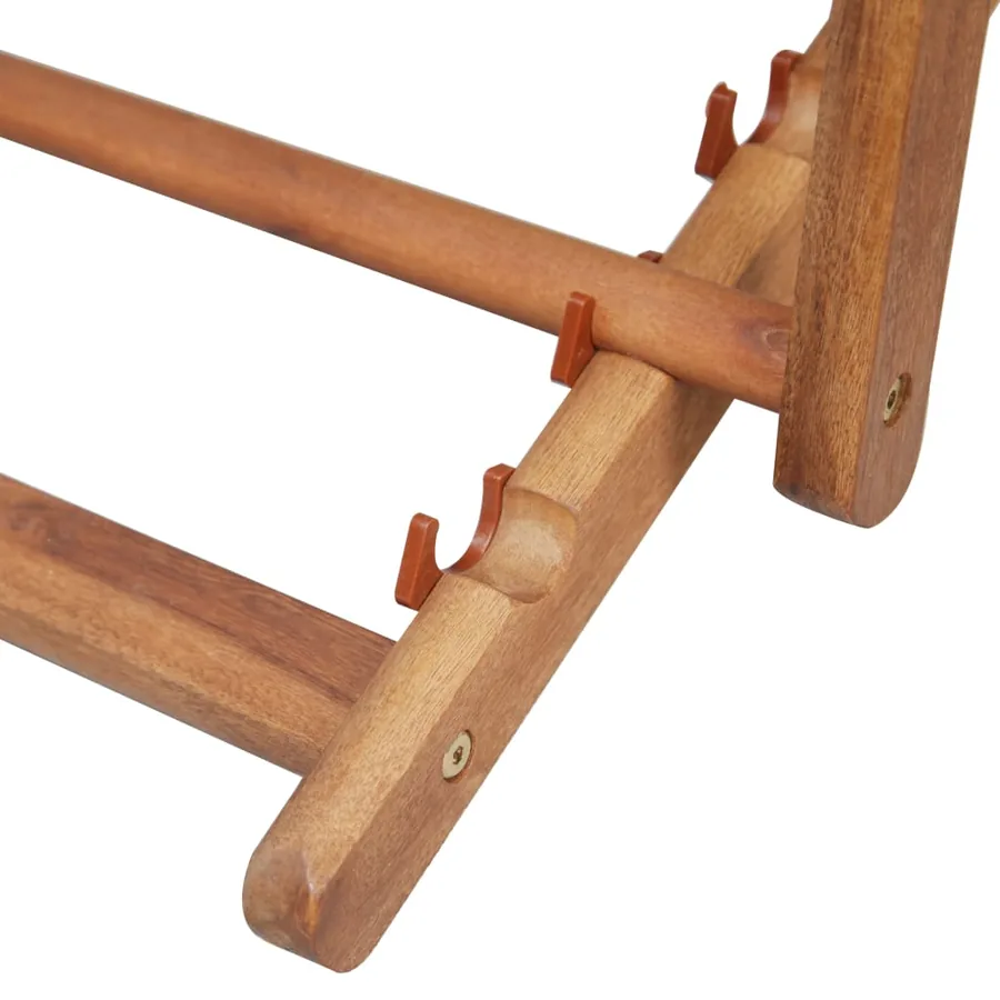 Chaise pliable de plage Tissu et cadre en bois Multicolore - 10