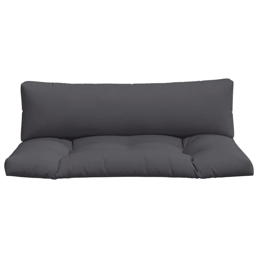 Coussins de palette lot de 2 anthracite tissu - 4