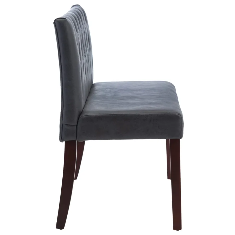 Banc 120 cm Gris Similicuir daim - 4