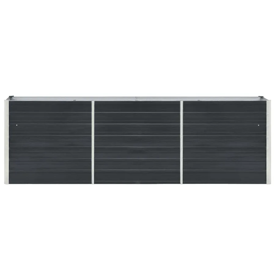 Lit surélevé de jardin Acier galvanisé 240x40x77 cm Anthracite - 4