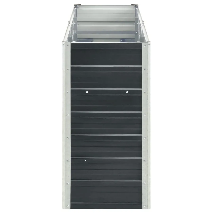 Lit surélevé de jardin Acier galvanisé 240x40x77 cm Anthracite - 5