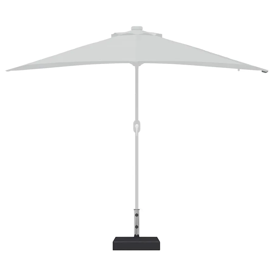 Socle de parasol rectangulaire Granite 25 kg Noir - 4