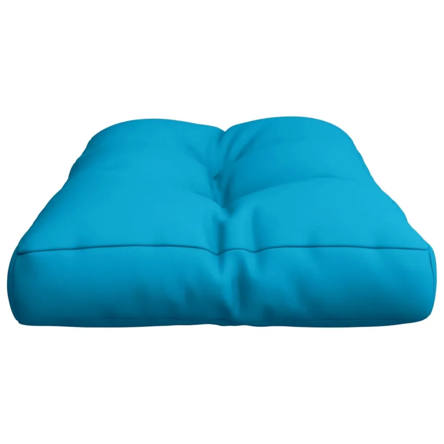 Coussin de palette bleu clair 80x40x12 cm tissu - 6