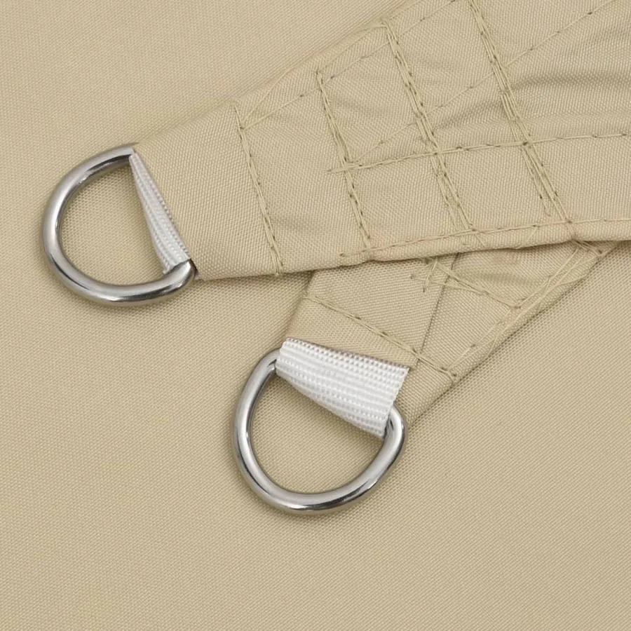 Voile de parasol tissu oxford rectangulaire 4x5 m beige - 6