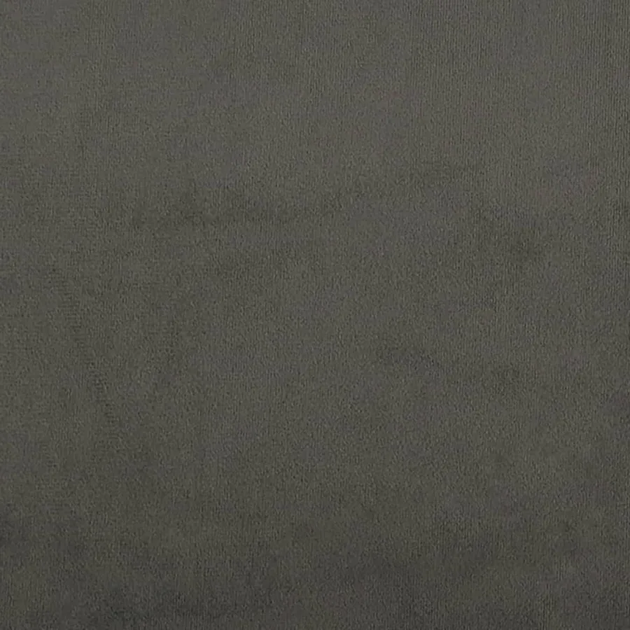 Cadre de lit sans matelas gris foncé 140x200 cm velours - 8