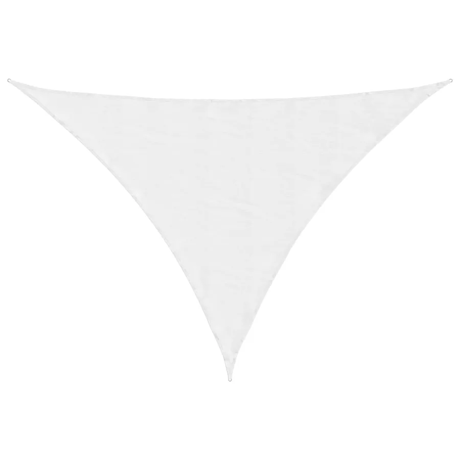 Voile de parasol tissu oxford triangulaire 5x7x7 m blanc - 2