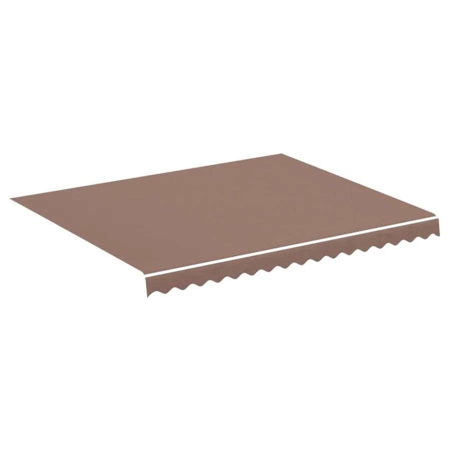 Tissu de remplacement pour auvent marron 3x2,5 m polyester - 2