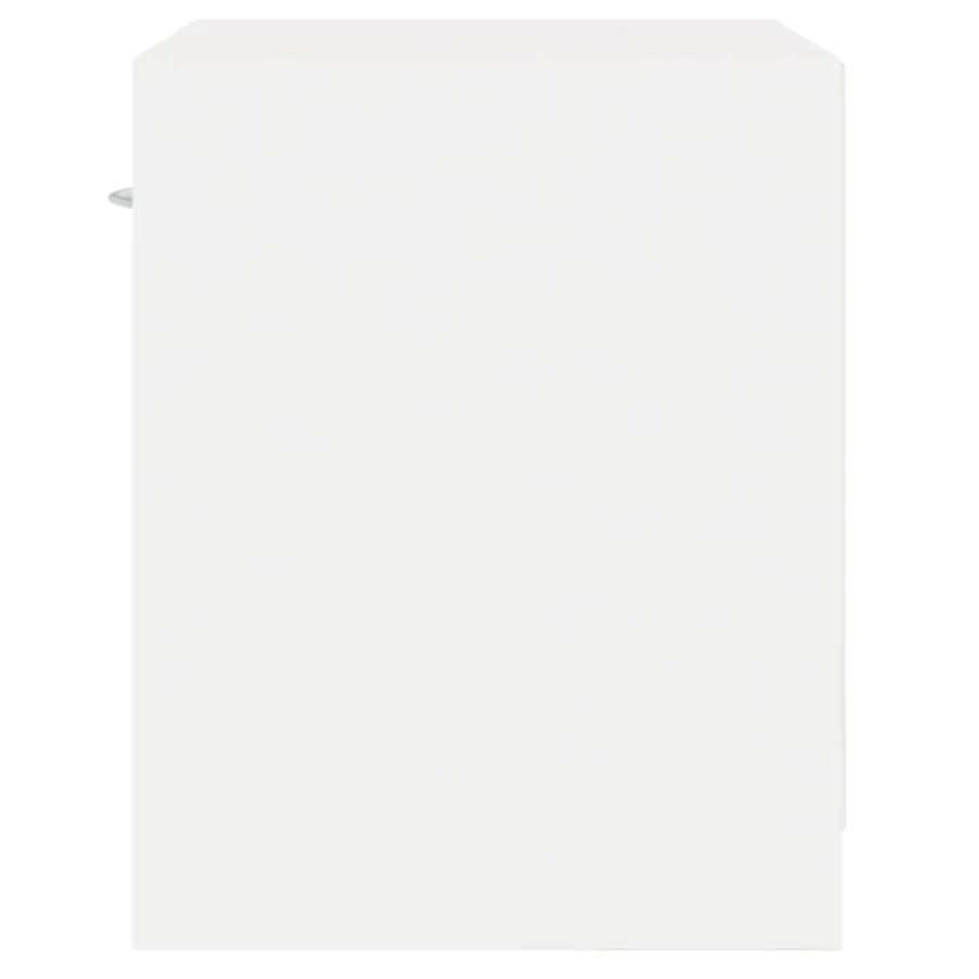 Table de chevet 2 pcs avec tiroir Blanc - 9