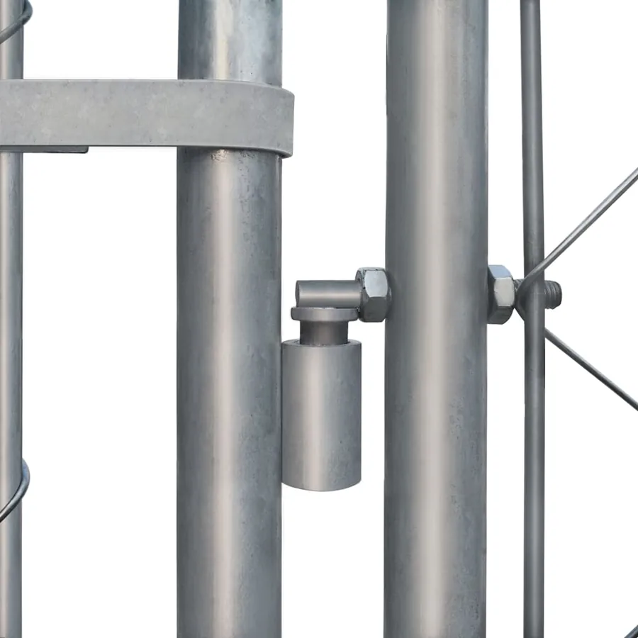 Chenil extérieur pour chiens Acier galvanisé 2x2x1 m - 4
