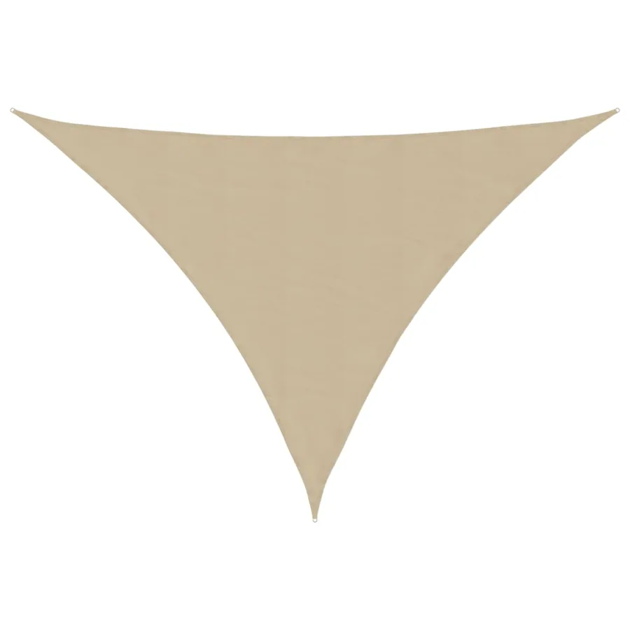 Voile de parasol tissu oxford triangulaire 4x4x5,8 m beige - 2