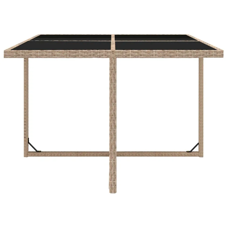 Ensemble à manger d'extérieur et coussins 9 pcs résine tressée - 6