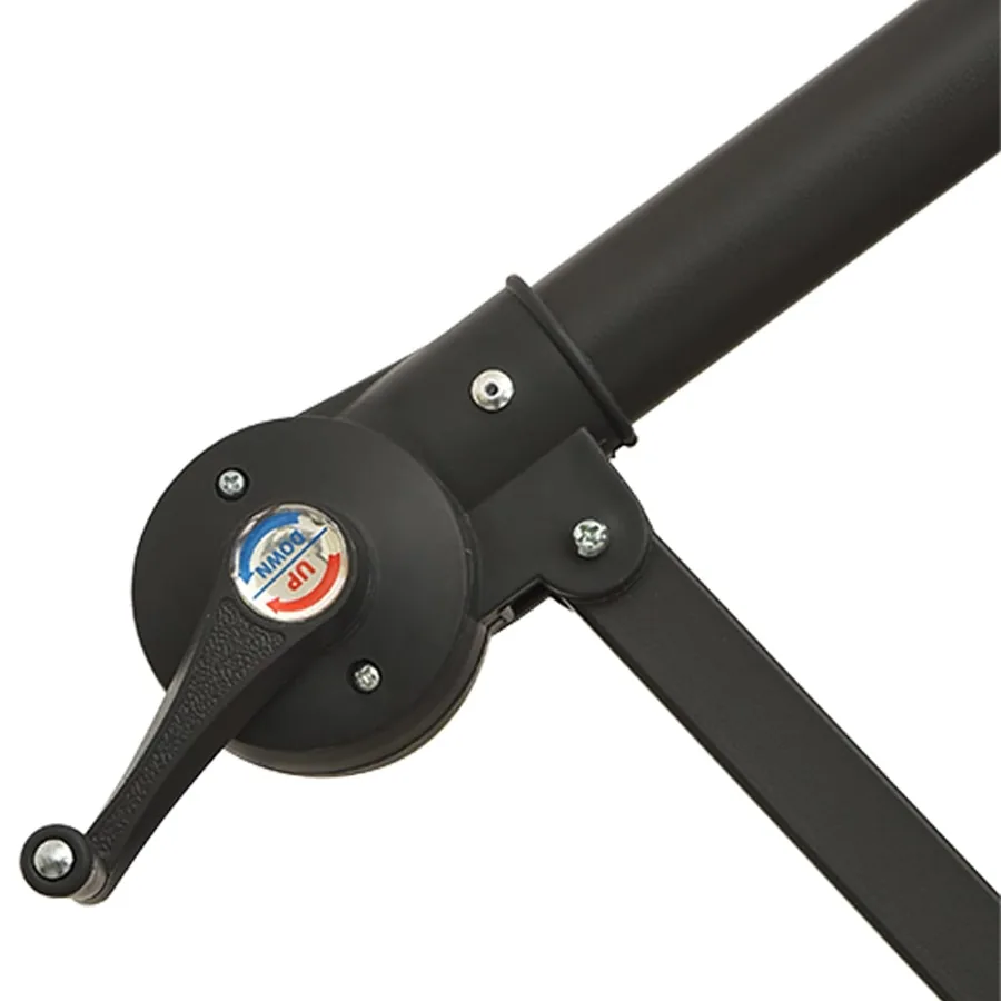 Parasol avec éclairage LED 300cm Poteau en métal Sable - 10