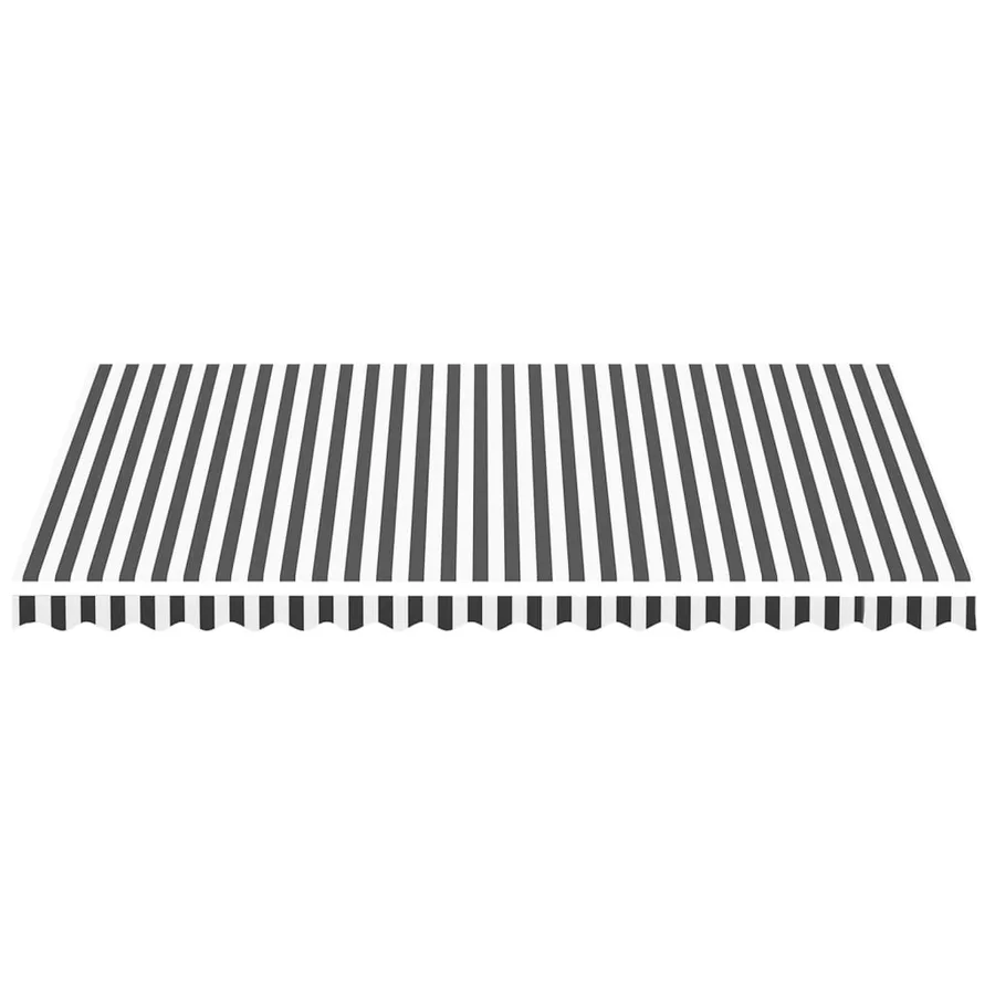 Tissu de remplacement pour auvent anthracite et blanc 4,5x3 m polyester - 3