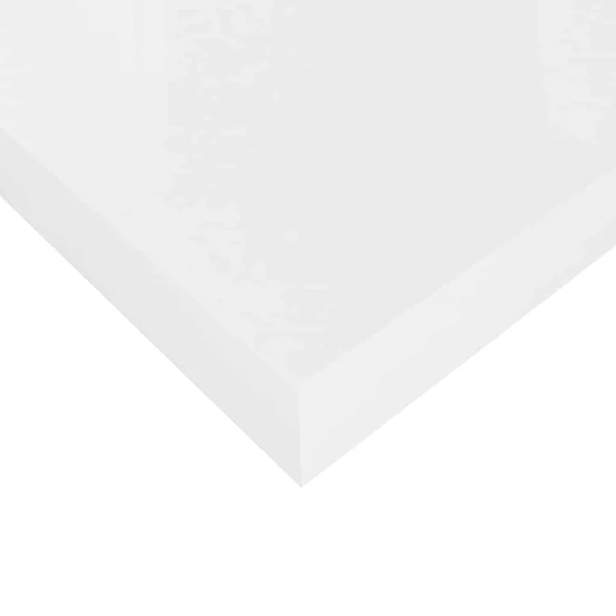 Étagère murale flottante 4 pcs Blanc brillant 60x23,5x3,8cm MDF - 12