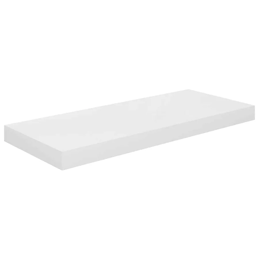 Étagère murale flottante 4 pcs Blanc brillant 60x23,5x3,8cm MDF - 7