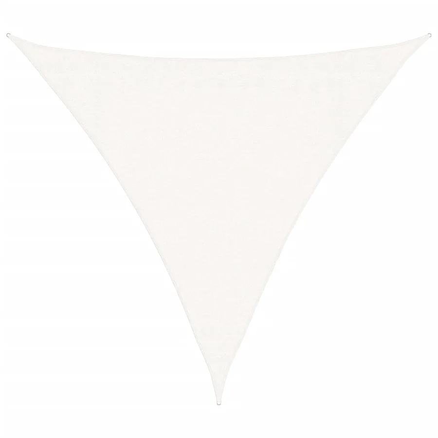 Voile d'ombrage 160 g/m² Blanc 3x3x3 m PEHD - 2