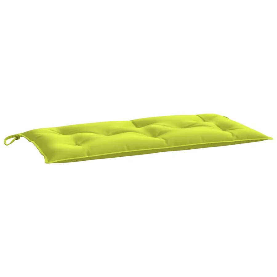Coussin de banc de jardin vert brillant 100x50x7cm tissu oxford - 2