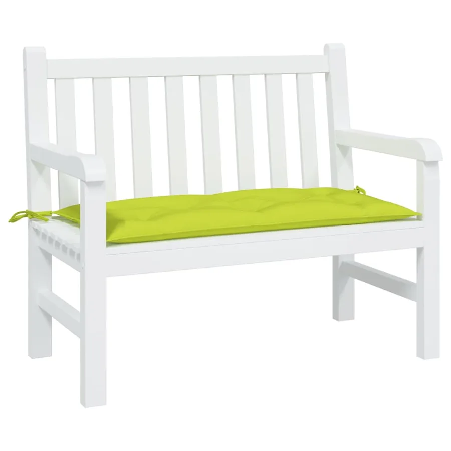 Coussin de banc de jardin vert brillant 100x50x7cm tissu oxford - 3