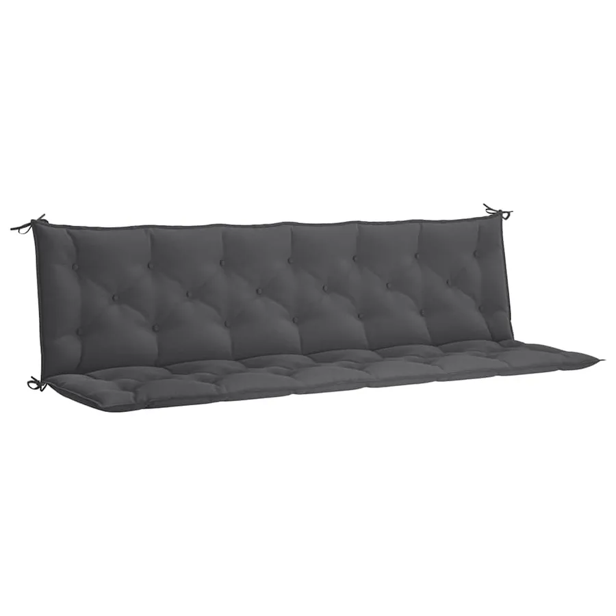 Coussin de banc de jardin anthracite tissu oxford - 2