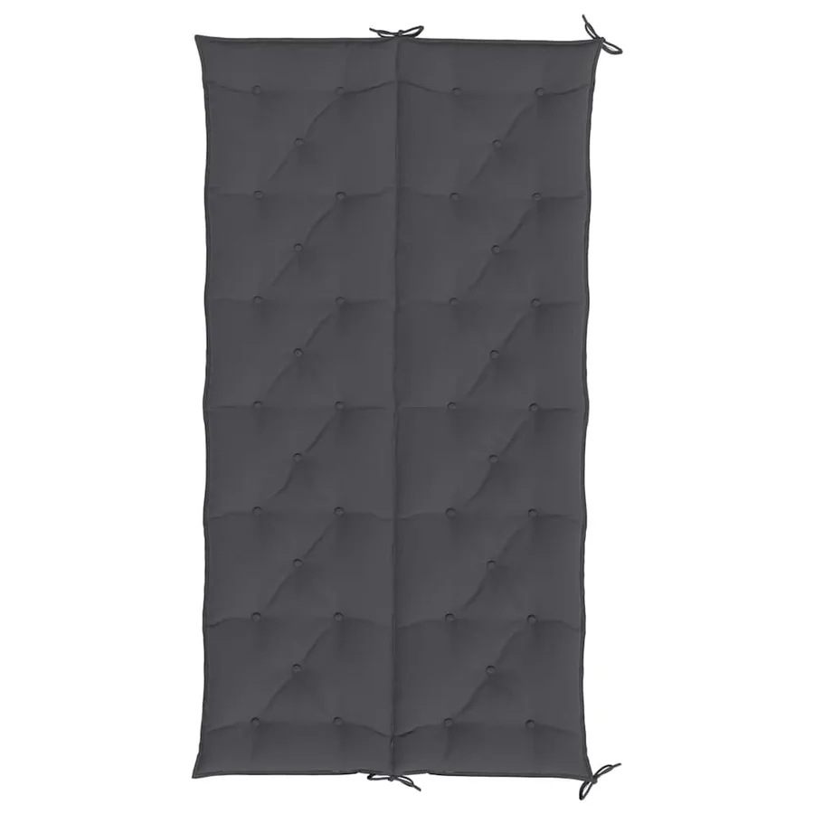 Coussin de banc de jardin anthracite tissu oxford - 5