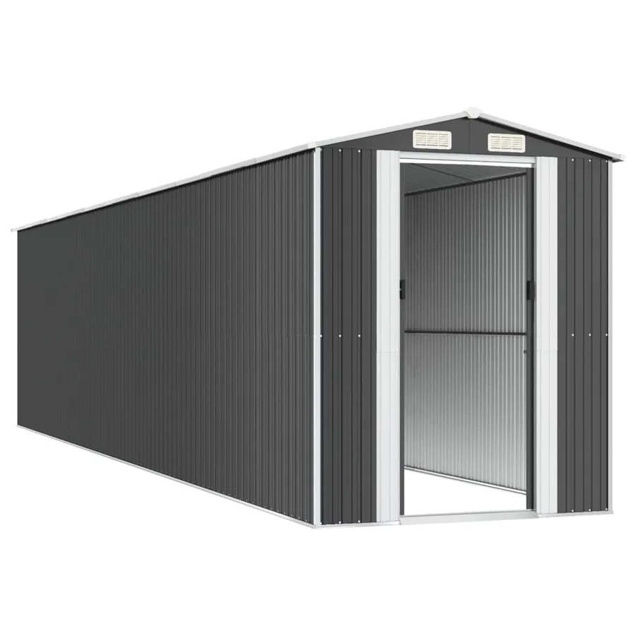 Abri de jardin Anthracite 192x855x223 cm Métal galvanisé - 4