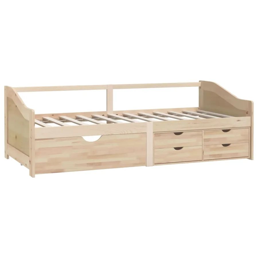 Lit de repos 3 places sans matelas Bois de pin massif 90x200 cm - 3