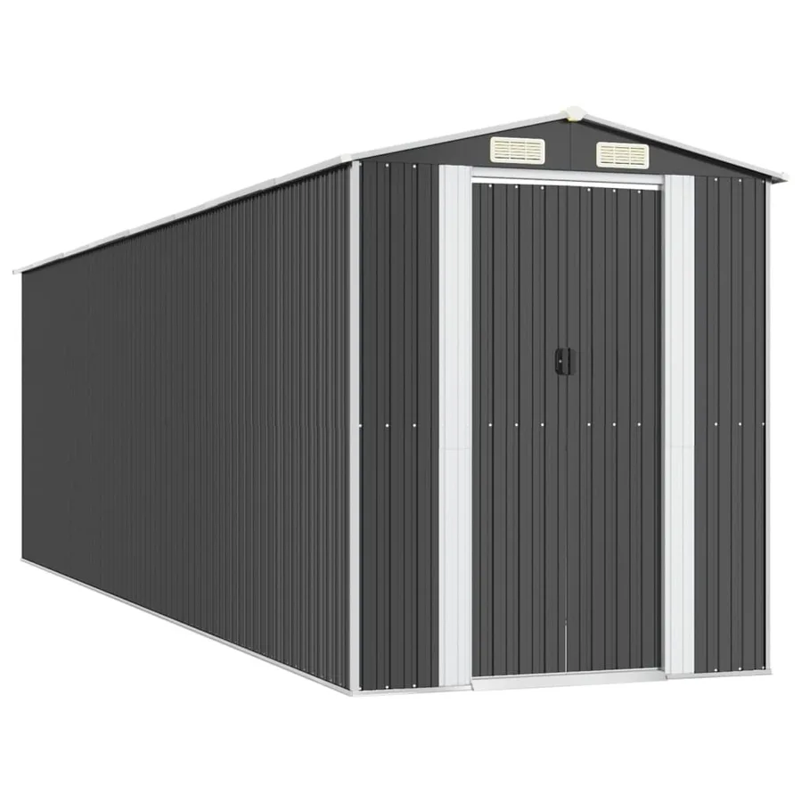 Abri de jardin Anthracite 192x689x223 cm Métal galvanisé - 2