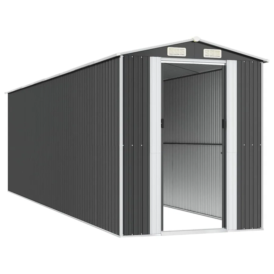 Abri de jardin Anthracite 192x689x223 cm Métal galvanisé - 4