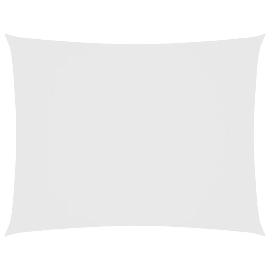 Voile de parasol tissu oxford rectangulaire 3x4 m blanc - 2