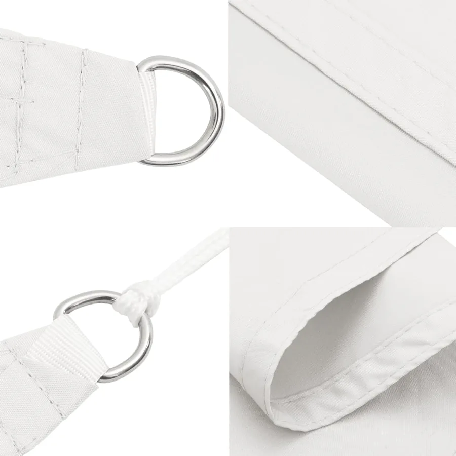 Voile de parasol tissu oxford rectangulaire 3x4 m blanc - 7