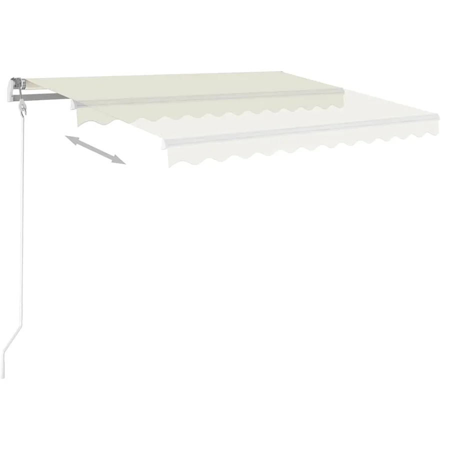 Auvent rétractable automatique 300x250 cm Crème - 3