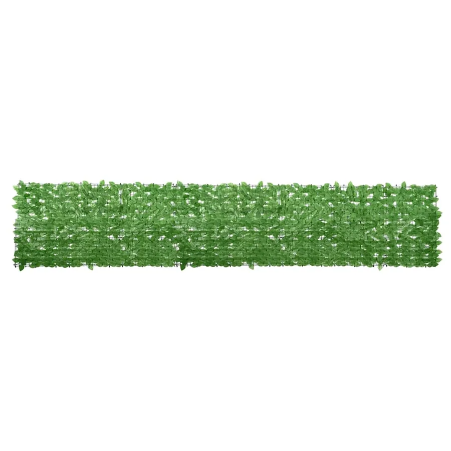 Écran de balcon avec feuilles vert 400x75 cm